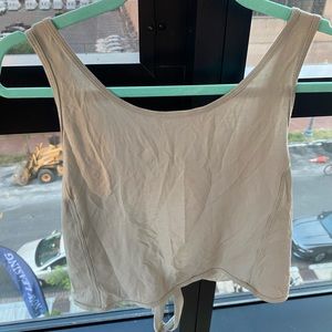 Lululemon light green cropped tie tank